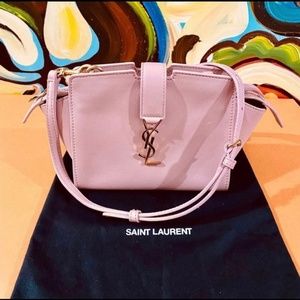 Yves Saint Laurent Natural Nude Pink Calfskin Toy Cabas Bag